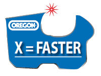 X=faster - catena motosega a taglio rapido - affilata a 55° - oregon blu