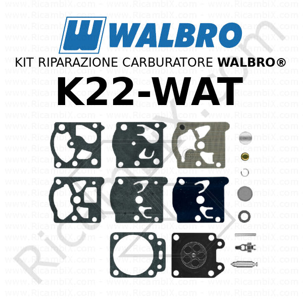 kit riparazione walbro K22 WAT R122366