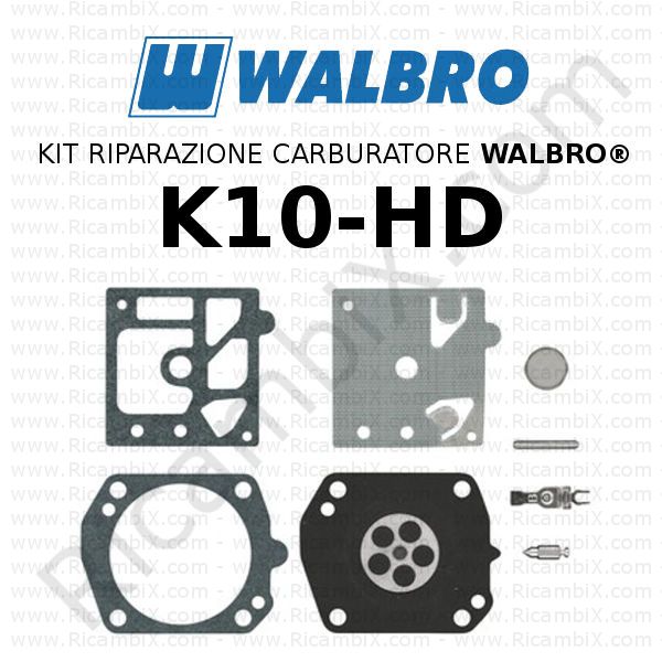 kit riparazione walbro K10 HD R122335