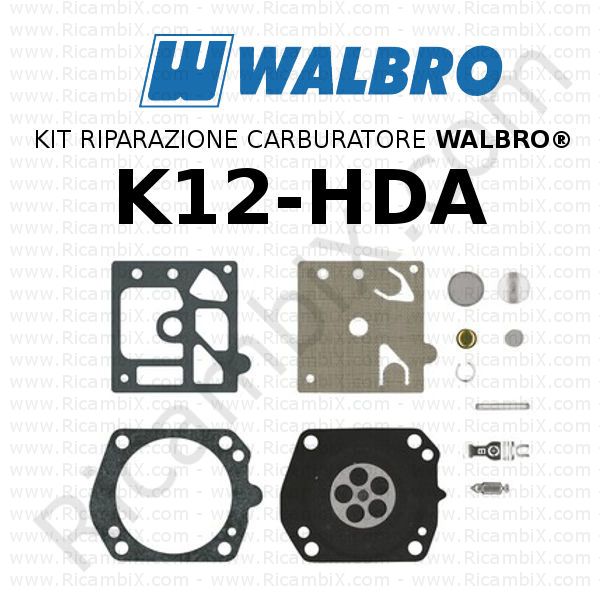 kit riparazione walbro K12 HDA R122341