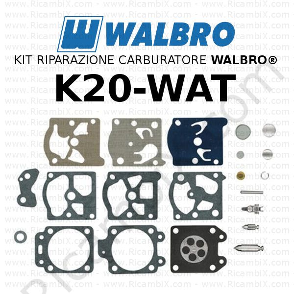 kit riparazione walbro K20 WAT R122314