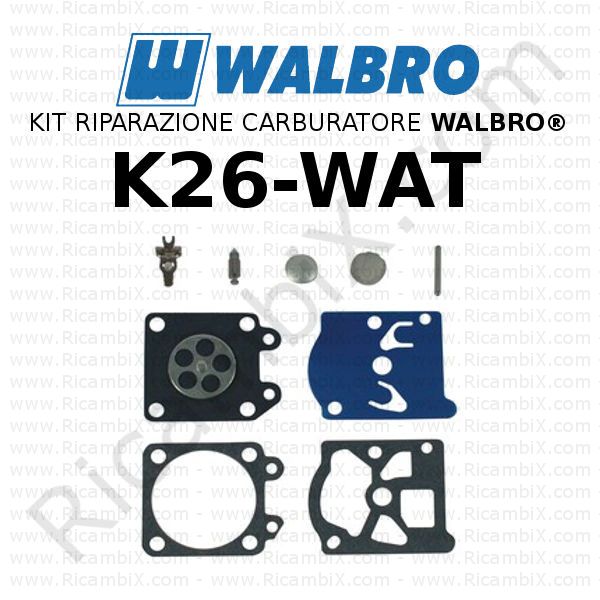 kit riparazione walbro K26 WAT R123165
