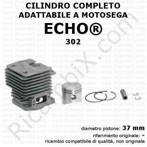 Cilindro completo adattabile a motosega ECHO® 302