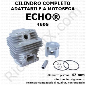 Cilindro completo adattabile a motosega ECHO® 4605