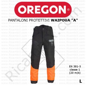 Pantaloni antitaglio Oregon Waipoua A new 295463/L - taglia L