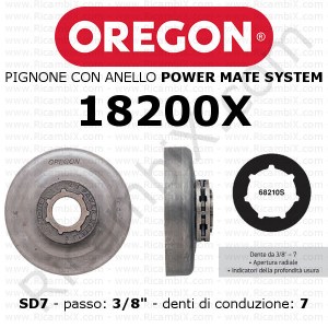Pignone OREGON® Power Mate SD7 18200X | passo 3/8 | 7 denti