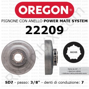 Pignone OREGON® Power Mate SD7 22209 | passo 3/8 | 7 denti