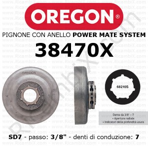 Pignone OREGON® Power Mate SD7 38470X | passo 3/8 | 7 denti