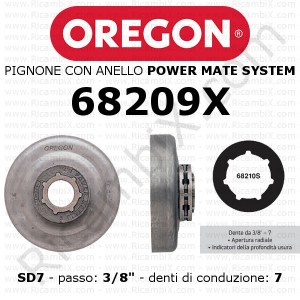 Pignone OREGON® Power Mate SD7 68209X | passo 3/8 | 7 denti