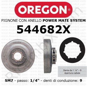 Pignone OREGON® Power Mate SM7 544682X | passo 1/4 | 9 denti