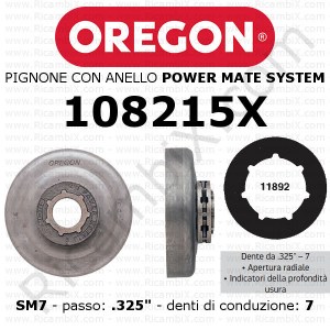 Pignone OREGON® Power Mate SM7 108215X | passo .325 | 7 denti