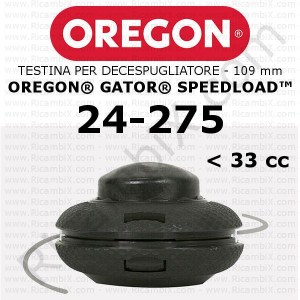 testina per decespugliatore Oregon Gator SpeedLoad - testina media - 109 mm